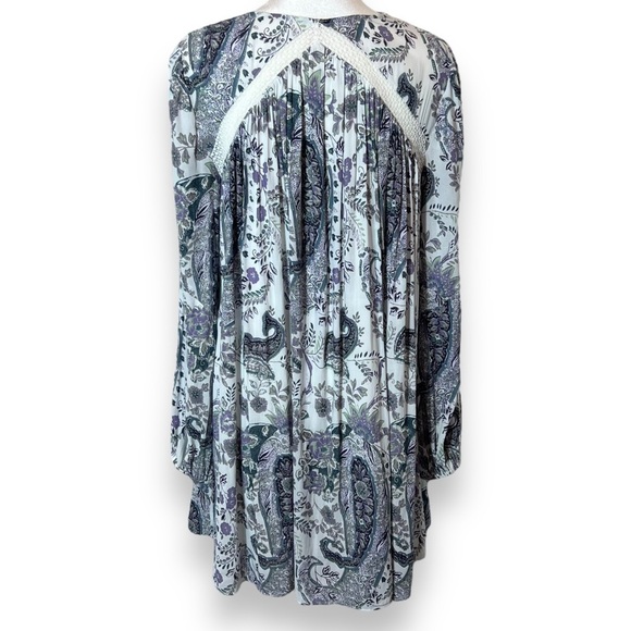 Free People “Rain or Shine” Printed Dress — Boho Floral • Size Small - Picture 4 of 6